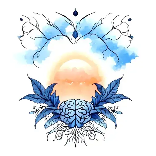 Progress Horizon In A Shape Of A Human Brain