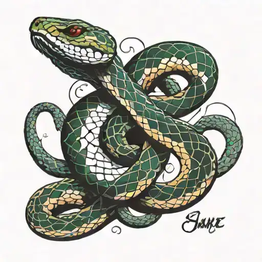 Snake Tattoo Design Inspired