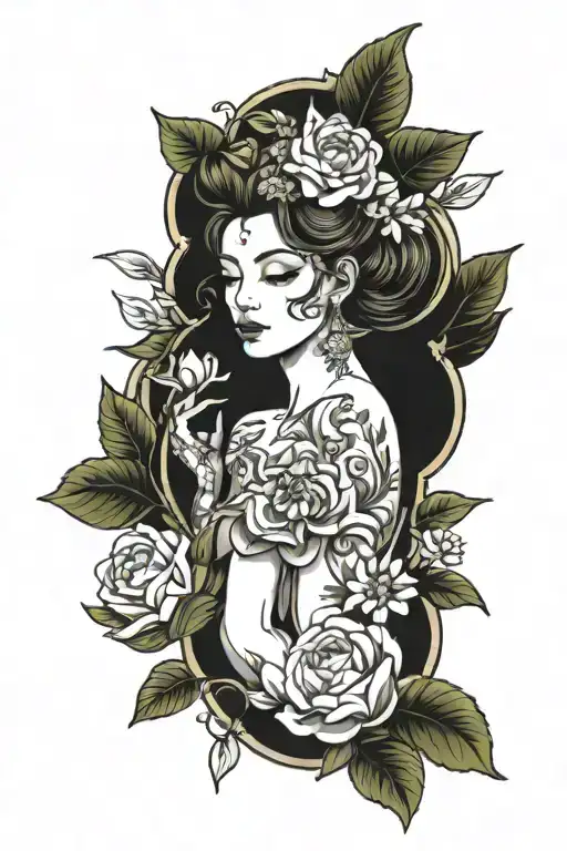 Floral Design With Earth Goddess Relaxing