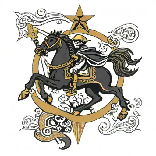 Circassian Flag Primarily Black
