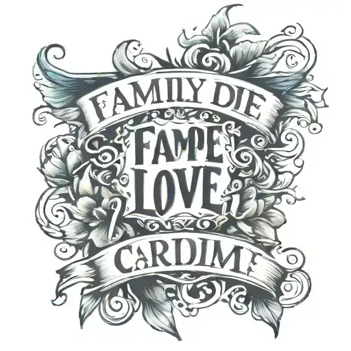 Family Love With Carpe Diem Quote