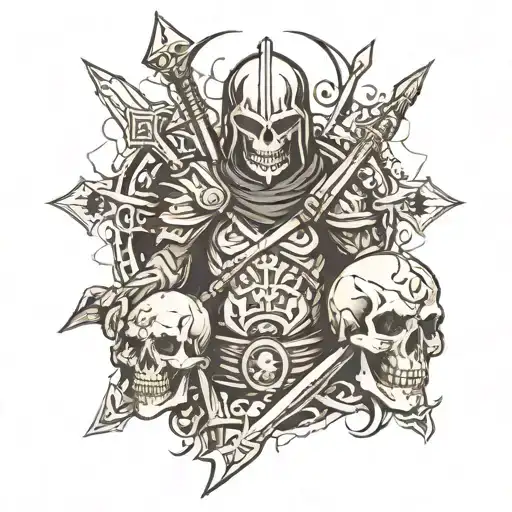 Warrior & Skull