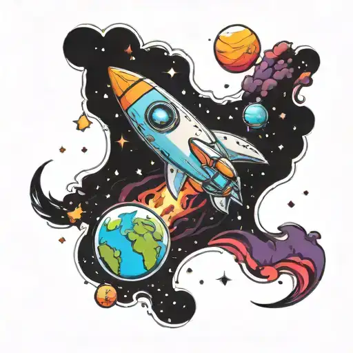 Colorful Space Scene