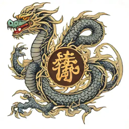 Surya Name In Japanese Dragon