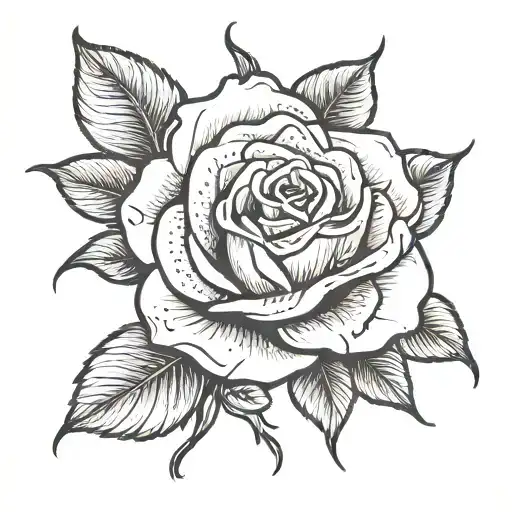 Rose With Names As Stem