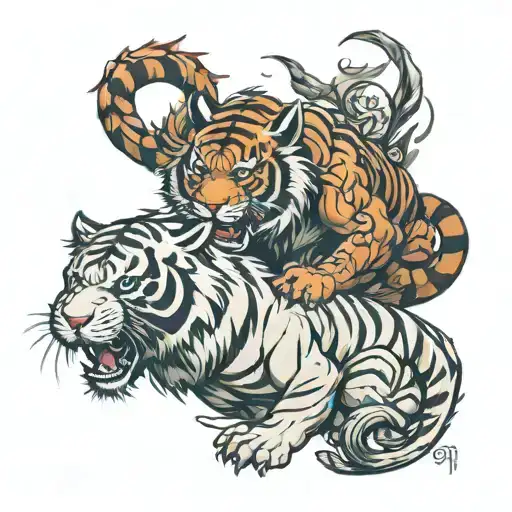 Anilam Drago Fight With Tiger