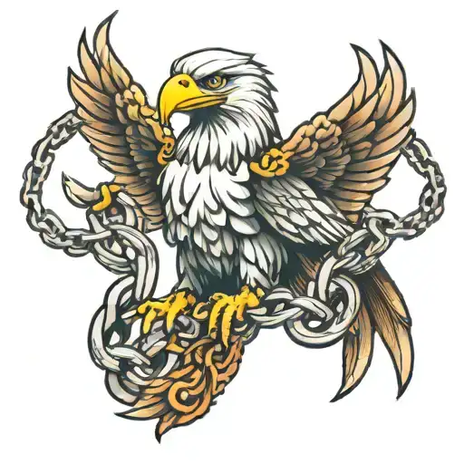 Eagle Holding Chain