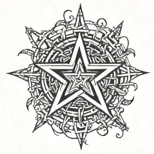 Barbed Wire Star