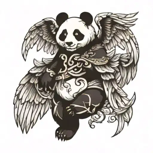 Panda With Wings