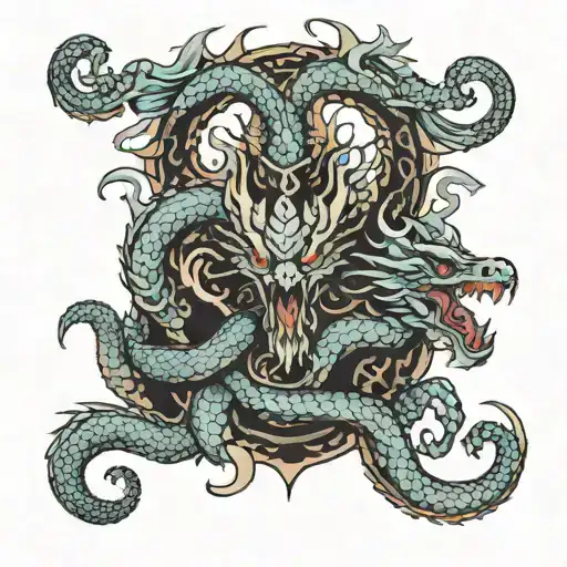 Hydra Dragon With 4 Heads
