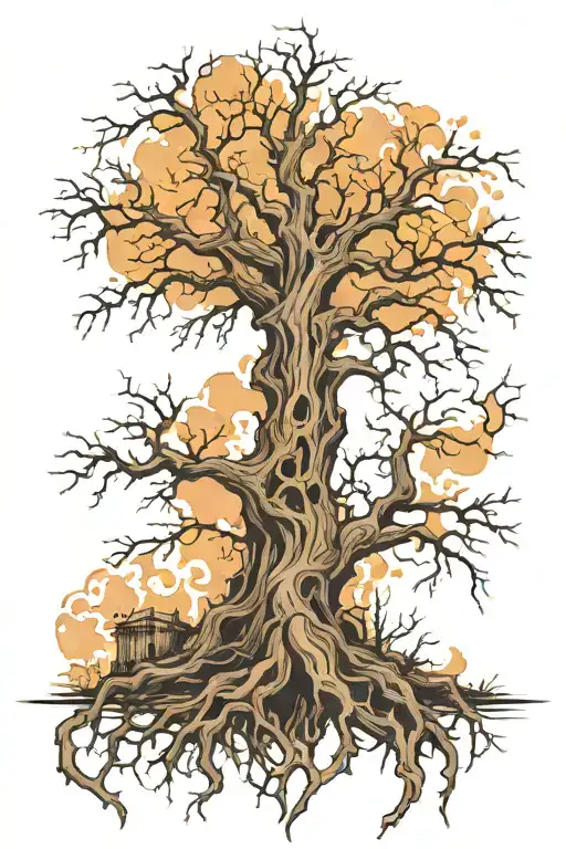 Dead Tree Rising In Life