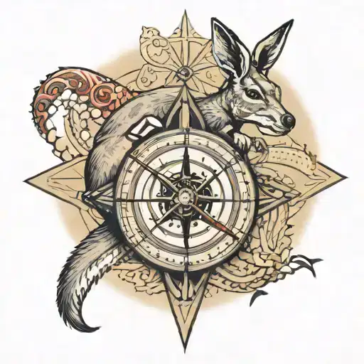 Australia Compass Kangaroo