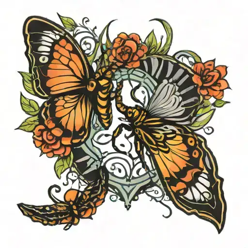 Scorpion And Butterfly Wings