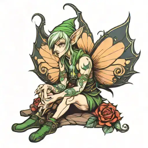 Scrotum Elf Fairy Sitting