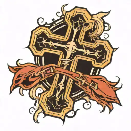 Cross And American Football