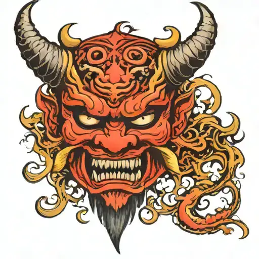 The Demon Mask They Are Japanese Mythology