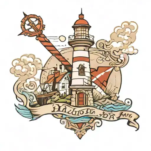 Symbolising Halifax Nova Scotia Including Lighthouse