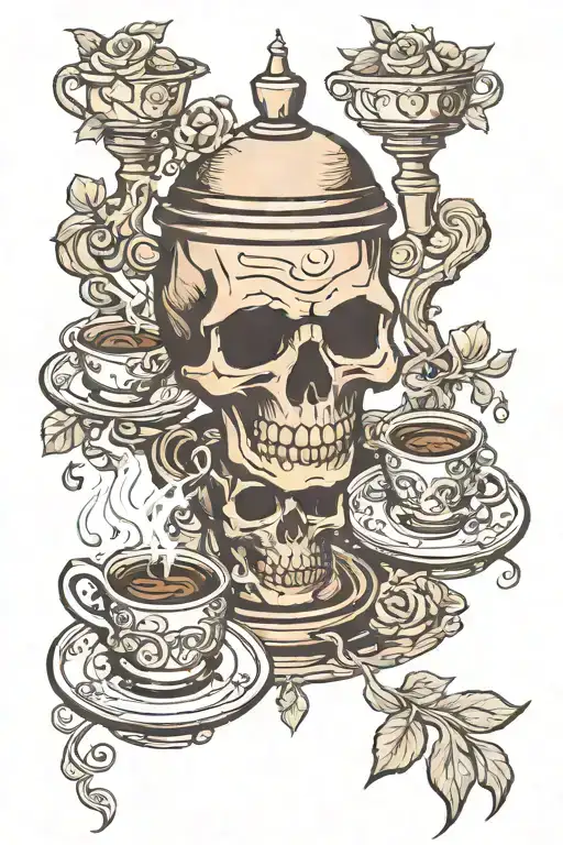 Coffee Moka Pot Skulls