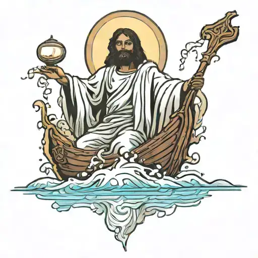 Black Jesus Walking On Water