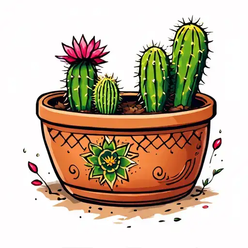 Cactus In A Pot