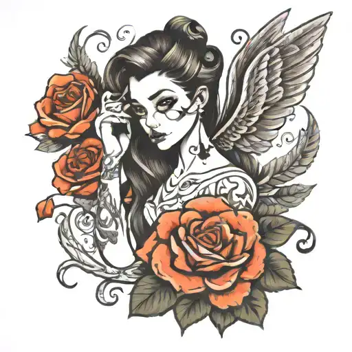 Generates A Tattoo With The Words I Love Sara