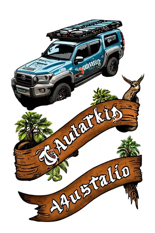 4Wd Australia Travel Tatto