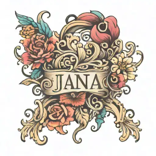 The Name Jana In A Bracelet