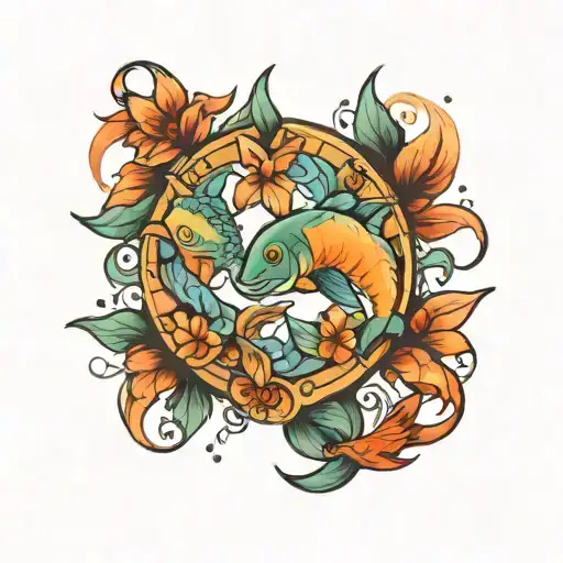 Pisces Zodiac Sign Tattoos Inspired