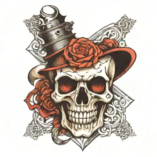 Skull In The Middle Of A Pantagram