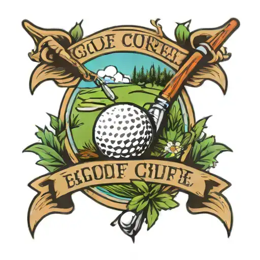 Golf Course Tattoo Featuring