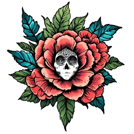 Neo Traditional Realism Style Tattoo Design