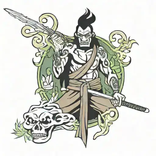 Samurai Jack Smocking Weed