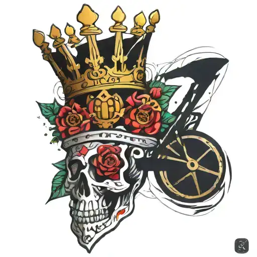 Queen Crown And Bicycle Parts