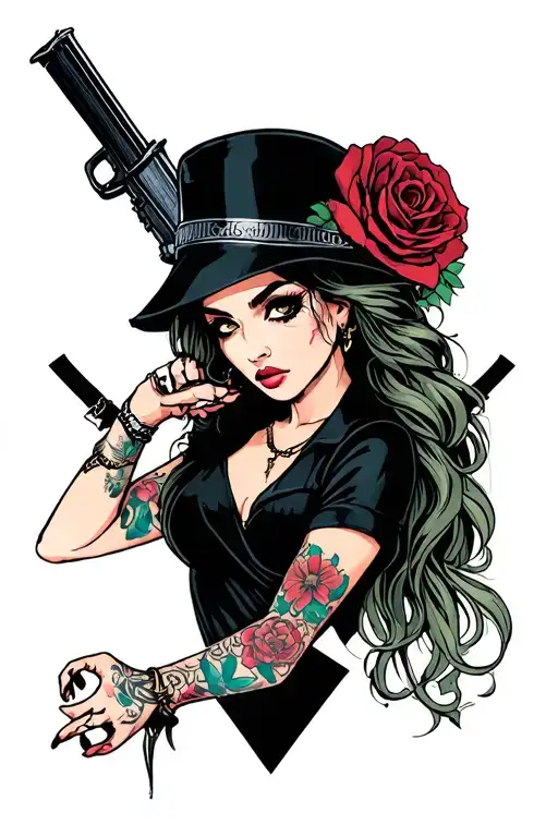 Woman Gangster Girl