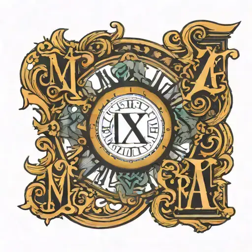 Roman Numeral Of 6-17-2024 With The Name Max James Inside It