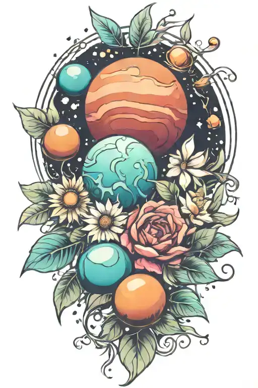 Planets Flowers Humble