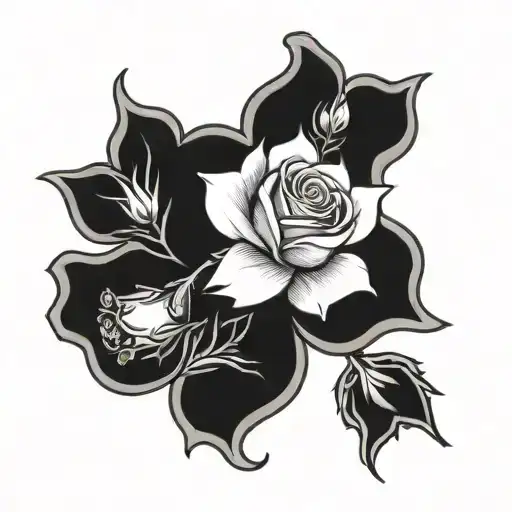 A Single Rose And Bell