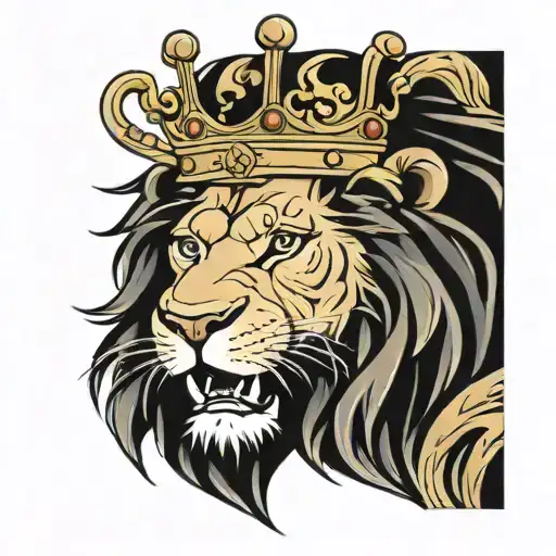 Crown Lion Roaring