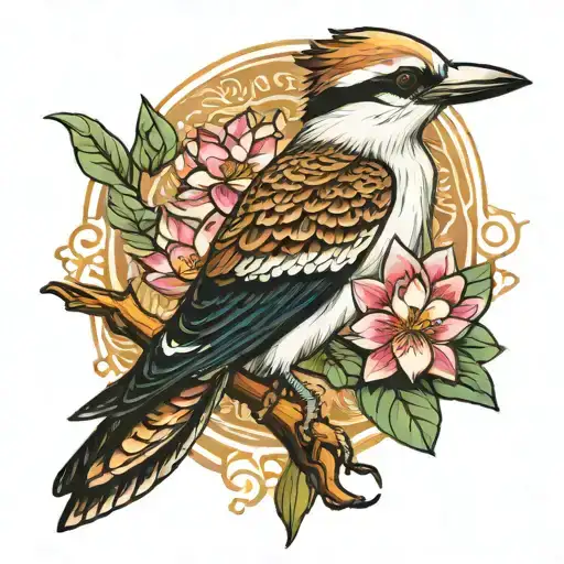 Kookaburra Lotus And Om Symbol