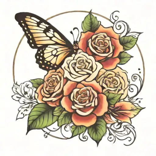 Pretty Memorial Tattto For Best Friend