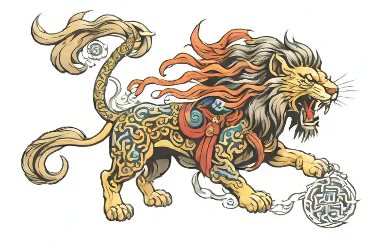 Lion Atlant Samurai Of The Elements
