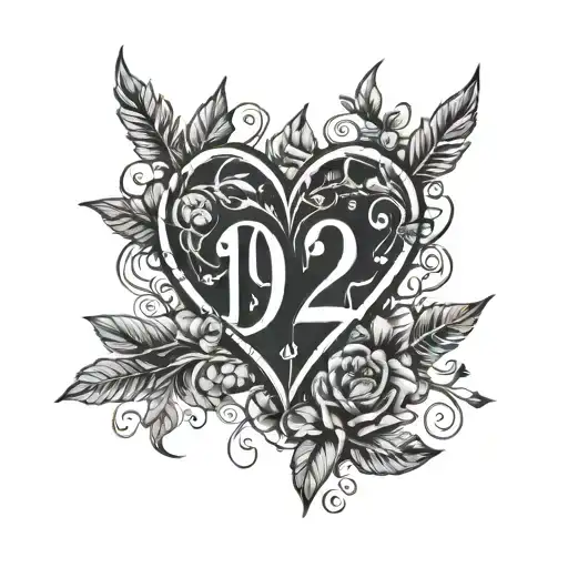 With This Date 19 - 12 - 22 And Put A Simple Arrowed Heart On It