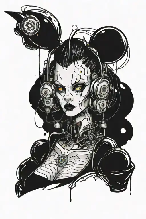 Girl Alien Cyberpunk Neotradi