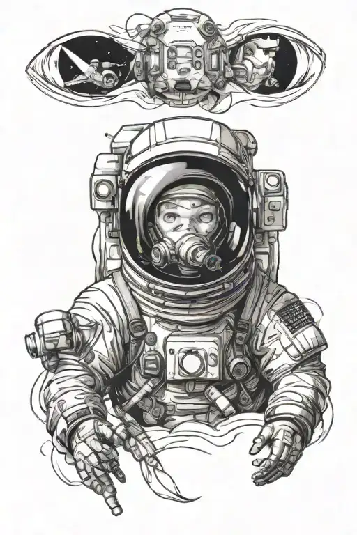 Astronaut And Mask