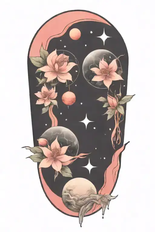 Azaleas And Planets Stars And Nebulas