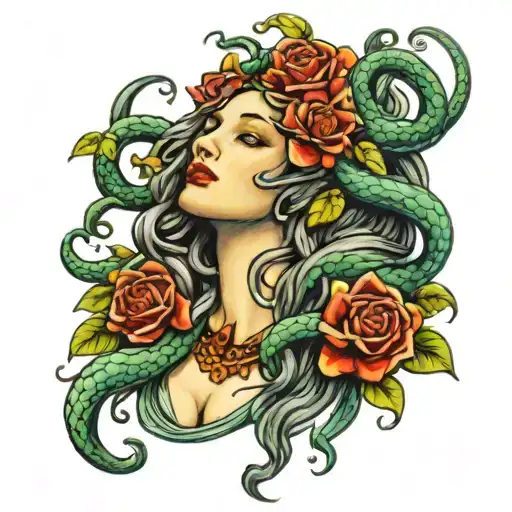 Medusa Virgin Mary Snakes