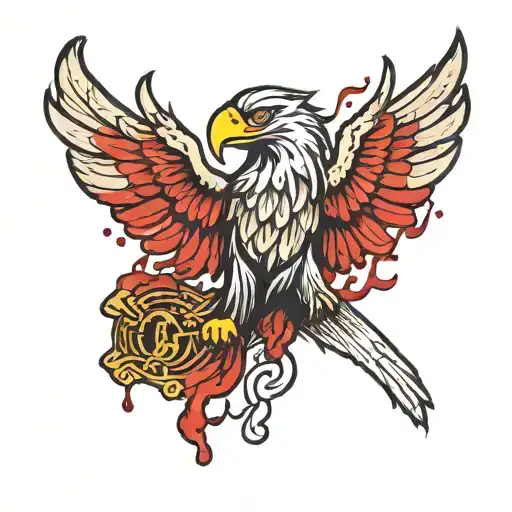 Make The Pontiac Greek Eagle With Blood Dripping For The Genocide