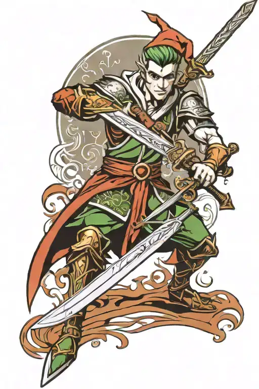 Male Elf Sword Combat