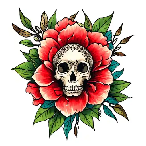 Neo Traditional Realism Style Tattoo Design