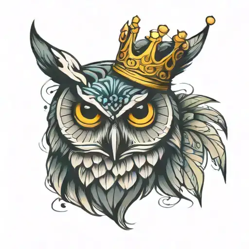 Owl With A Crown